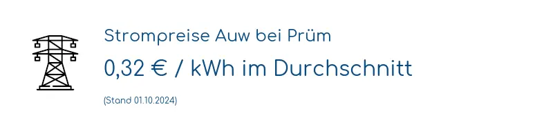 Strompreis in Auw bei Prüm