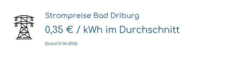 Strompreis in Bad Driburg