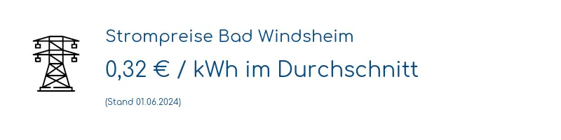 Strompreis in Bad Windsheim