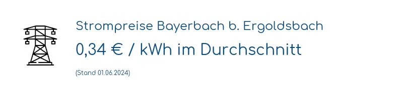 Strompreis in Bayerbach b. Ergoldsbach