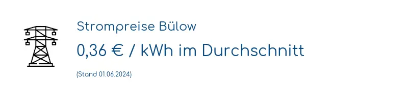 Strompreis in Bülow