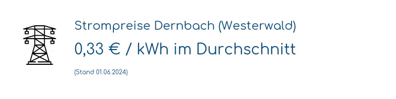 Strompreis in Dernbach (Westerwald)