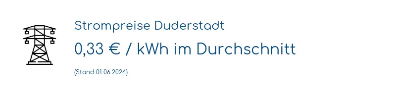 Strompreis in Duderstadt