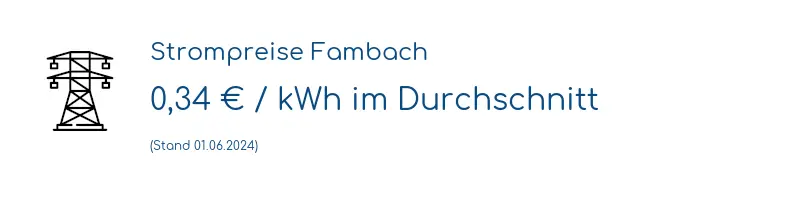 Strompreis in Fambach