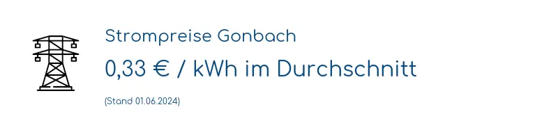 Strompreis in Gonbach