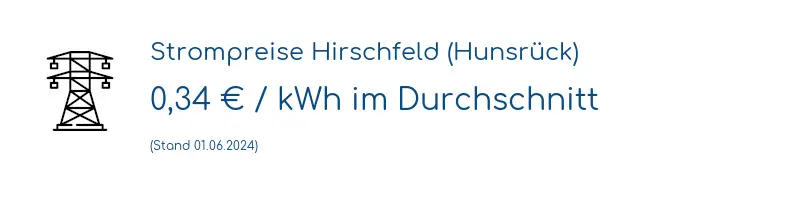 Strompreis in Hirschfeld (Hunsrück)