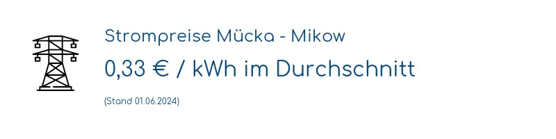 Strompreis in Mücka - Mikow
