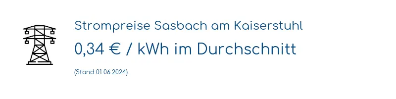 Strompreis in Sasbach am Kaiserstuhl