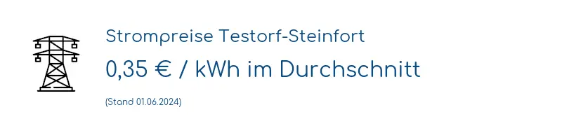 Strompreis in Testorf-Steinfort
